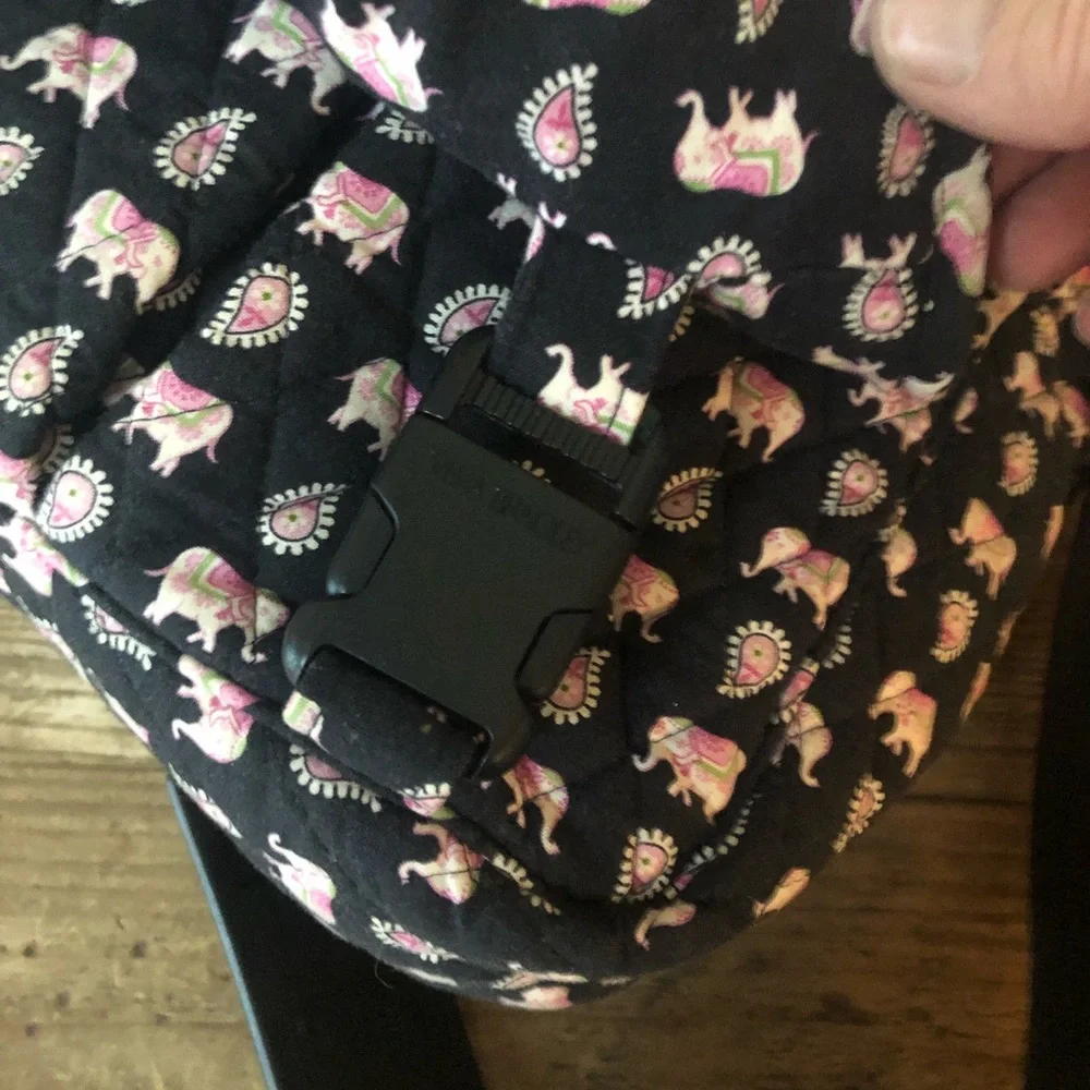 VERA BRADLEY Messenger LapTop Bag Pink Elephants